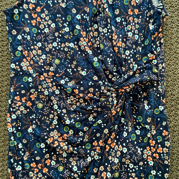 Nine Britton Navy Floral Midi Dress - Picture 4 of 7